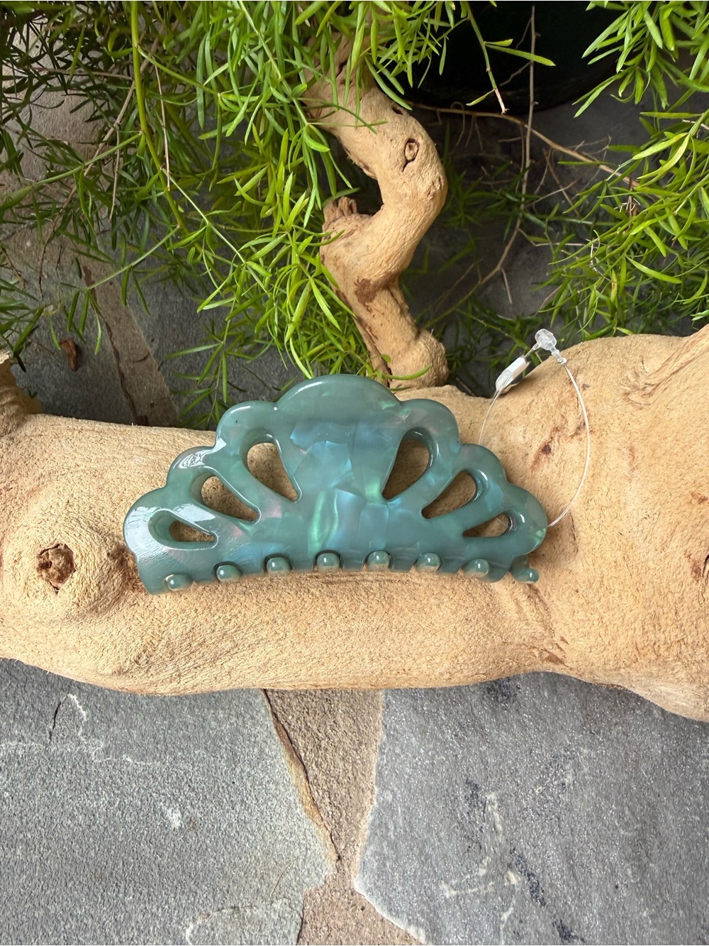 New🌟Anthropologie-Seafoam Green Decorative Hair Claw